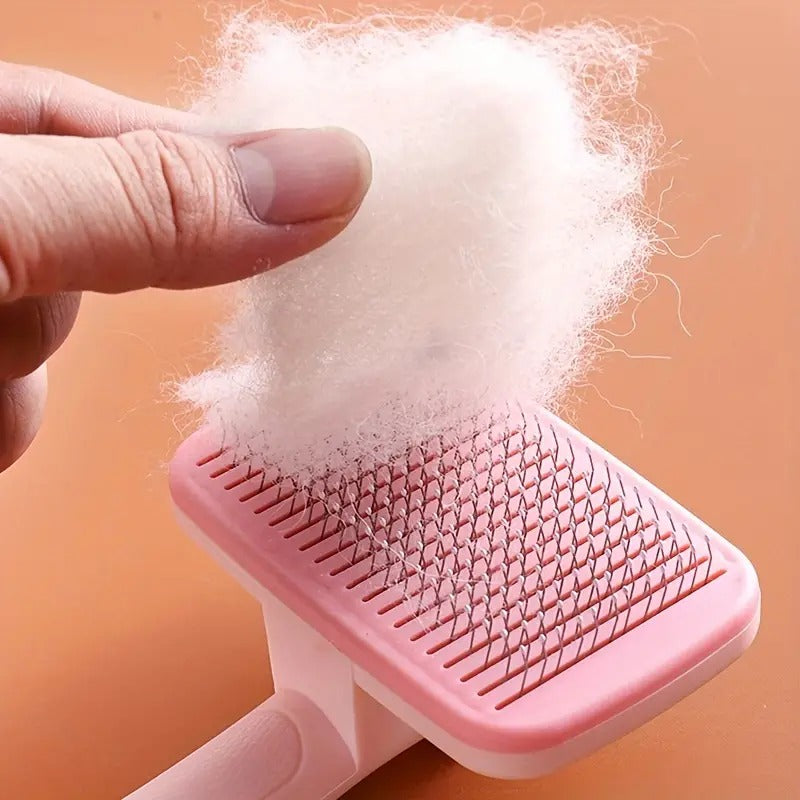 Pet Hair Removal Comb for Cats and Dogs, Self-Cleaning
