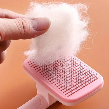 Pet Hair Removal Comb for Cats and Dogs, Self-Cleaning